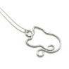 Sterling Silver Kitty Cat Ring Holder Pendant