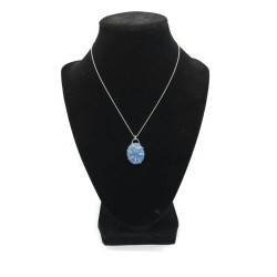 Sterling Silver Blue Opal Pendant