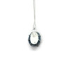 Sterling Silver Blue Opal Pendant