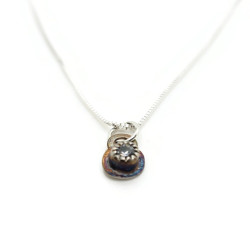 White Sapphire Sterling Silver Pendant