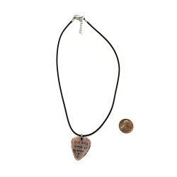 The Only Truth is Music! Guitar Pick Necklace