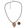 Music is What Feelings Sound Like Copper Guitar Pick Necklace