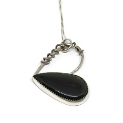 Black Onyx Heart Pendant