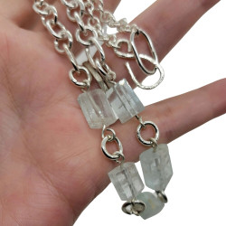 Sterling Silver Aquamarine Necklace