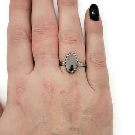 Sterling Silver Dendritic Agate Ring