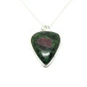 Sterling Silver Ruby in Zoisite Pendant