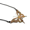 Nova the Flame Painted Butterfly Copper Pendant