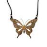 Nova the Flame Painted Butterfly Copper Pendant