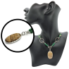 Picture Jasper and Green Aventurine Sterling Silver Necklace