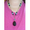 Turquoise and Lava Aromatherapy Necklace