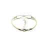 Sterling Silver Faux Leather Infinity Symbol Bracelet