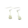 Sterling Silver Electric Guitar Dangle Earrings