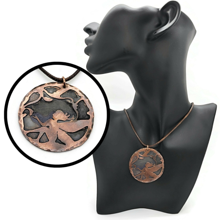 Lela the Forest Fairy Copper Pendant