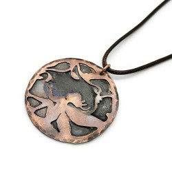 Lela the Forest Fairy Copper Pendant