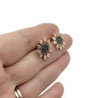 Copper Sunflower Earrings