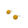 Sterling Silver Yellow Agate Flower Necklace & Earrings Set