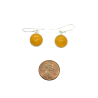 Sterling Silver Yellow Agate Flower Necklace & Earrings Set