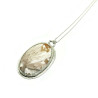 Chatoyant Scolecite Sterling Silver Pendant