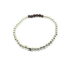 Mahogany Obsidian Gemstone Stretch Bracelet