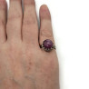 Sterling Silver Natural Ruby Cabochon Ring,  US Size 7