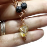 Citrine, Lava, Howlite & Onyx Necklace