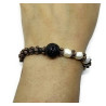 Freshwater Pearl and Lava Stone Stretch Bracelet