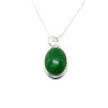 Sterling Silver Green Aventurine Pendant