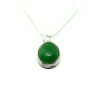 Sterling Silver Green Aventurine Pendant