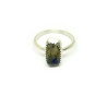 Sterling Silver Lapis Lazuli Nugget Ring US Size 8