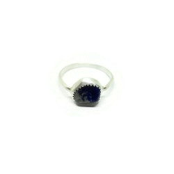 Sterling Silver Lapis Lazuli Nugget Ring, US Size 10