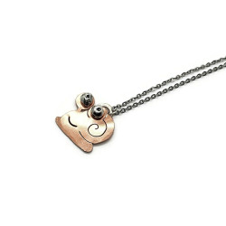 McGibbles the Mixed Metal Snail Pendant