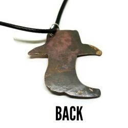 Copper Cowboy Hat and Boot Pendant