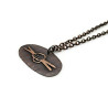 Copper Fist Holding Drumsticks Necklace