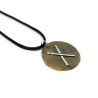 3D Drumstick Pendant with Sterling Silver Drumsticks