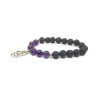 Amethyst and Lava Stone Aromatherapy Bracelet