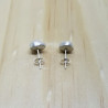 Natural Freshwater Pearl Sterling Silver Earrings