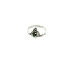 Lab Created Emerald Triangle Ring, Sterling Silver US Size 8