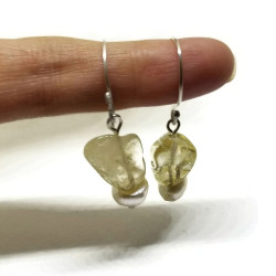 Citrine and Freshwater Pearl Earrings