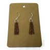 Sterling Silver Copper Fringe Dangle Earrings