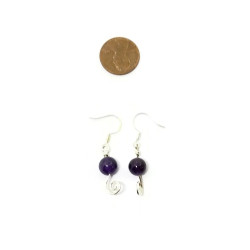 Sterling Silver Amethyst Gemstone Earrings