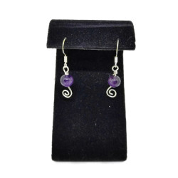 Sterling Silver Amethyst Gemstone Earrings