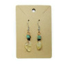 Citrine, Lava, Howlite and Onyx Gemstone Earrings