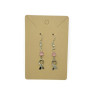 Cat's Eye Pink Ribbon Breast Cancer Awareness Earrings