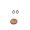 Sterling Silver Open Circle Earrings