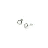 Sterling Silver Open Circle Earrings