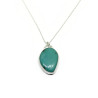 Genuine Turquoise and Sterling Silver Pendant