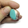 Genuine Turquoise and Sterling Silver Pendant