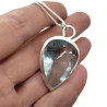 Faceted Fluorite Fine Silver Pendant