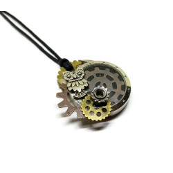 Steampunk Inspired Upcycled Watch Face Pendant