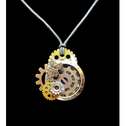 Steampunk Inspired Upcycled Watch Face Pendant